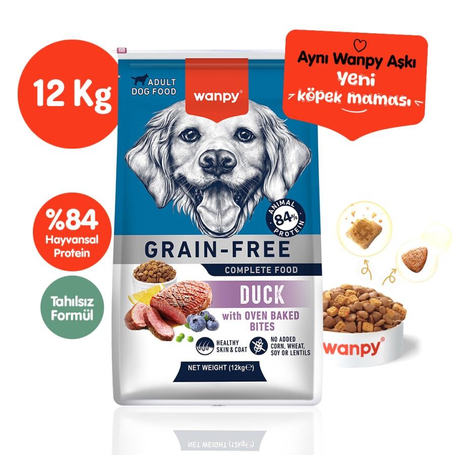 Wanpy Ördekli Tahılsız Yetişkin Köpek Maması 12 KG | SRC: Barcode: 6927749823148